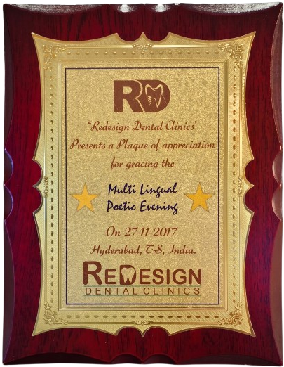 Redesign Dental Clinics plaque of appreciation