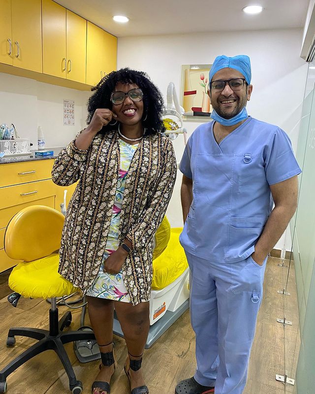 Redesign Dental Clinics Instagram post - Patient smile transformation